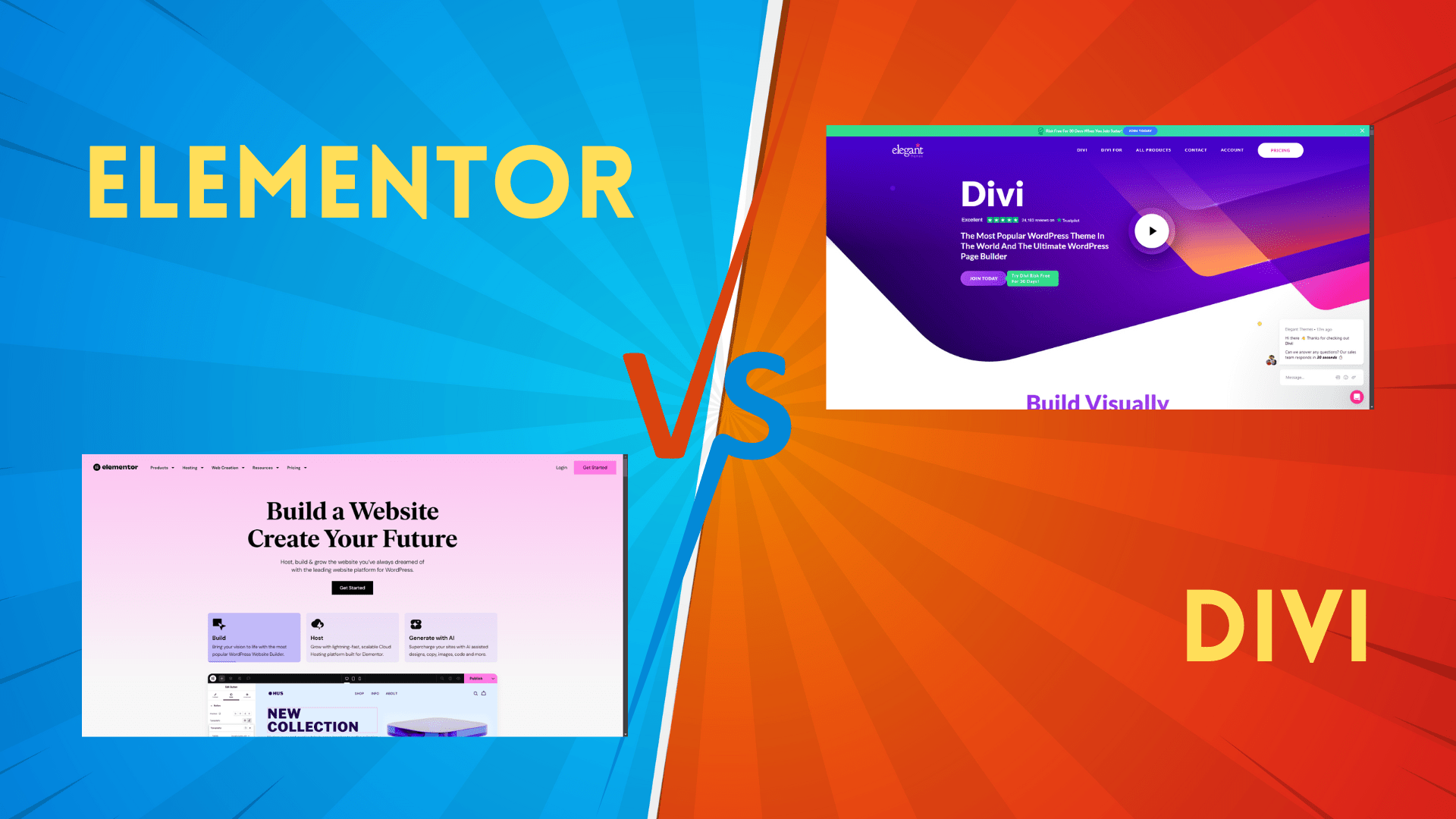 10 Key Differences Between Divi and Elementor Page Builders