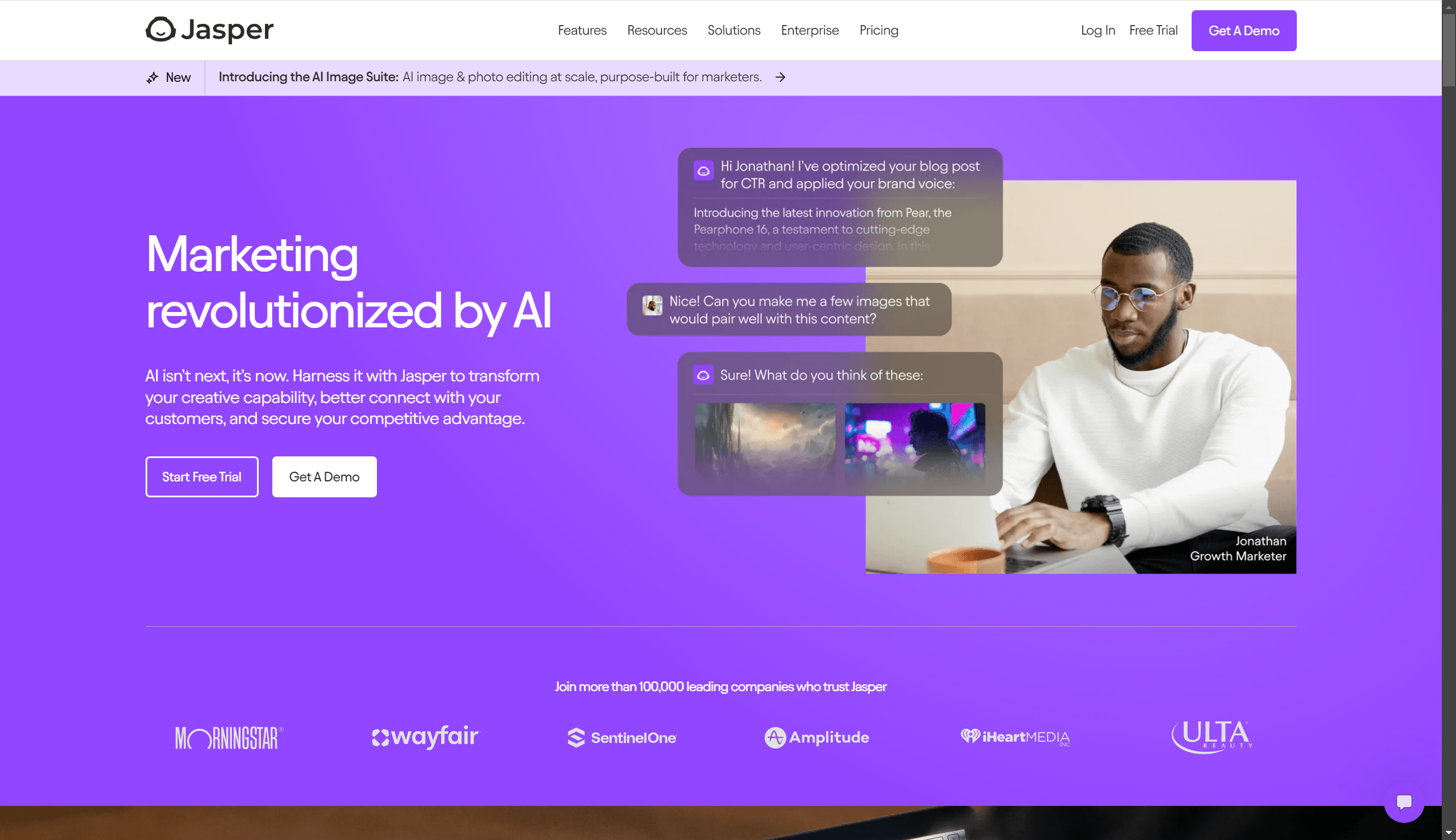 Jasper AI - Homepage